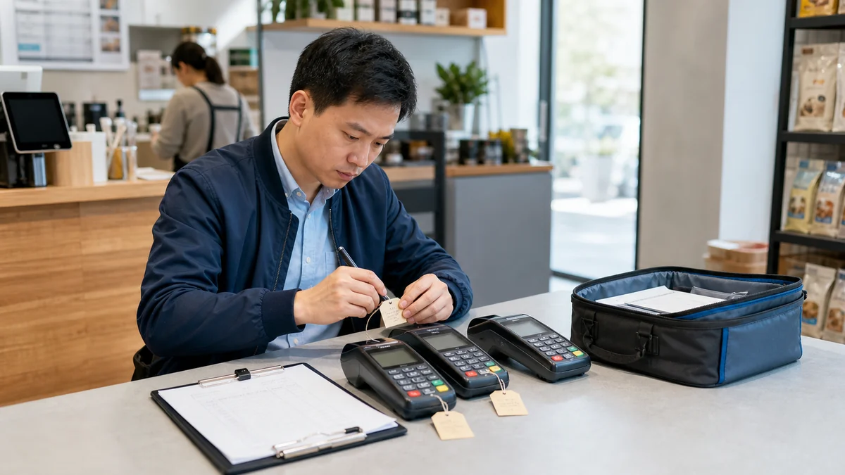 POS机代理在门店为多台终端建立一机一档台账